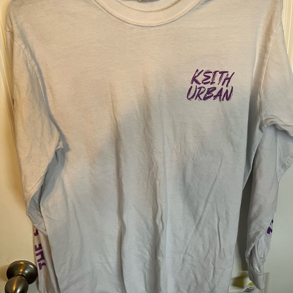 Keith Urban White Long Sleeve Shirt